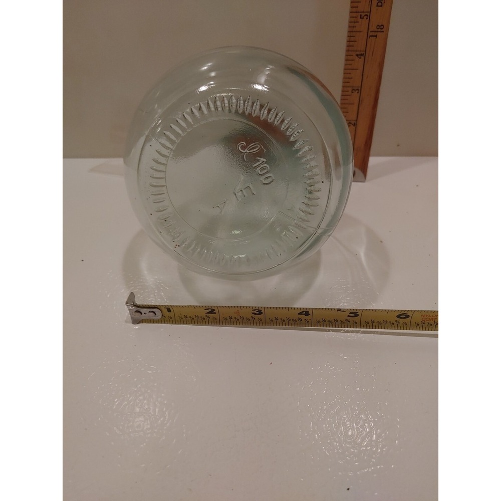 Vintage Green Glass One Handled Craft Glass Corked - Picture 4 of 9